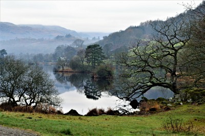 Greetings Card: Rydal Water 1Reflection