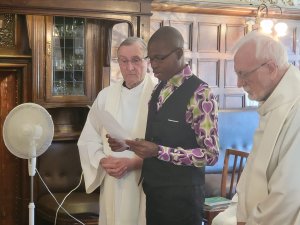 Jacques Makponse SDB - Renews his vows as a Salesian of Don Bosco