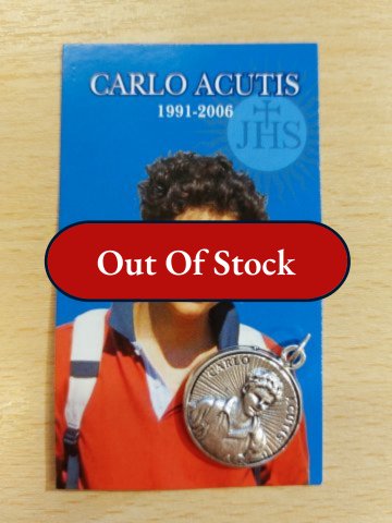 Carlo Acutis Medallion Card